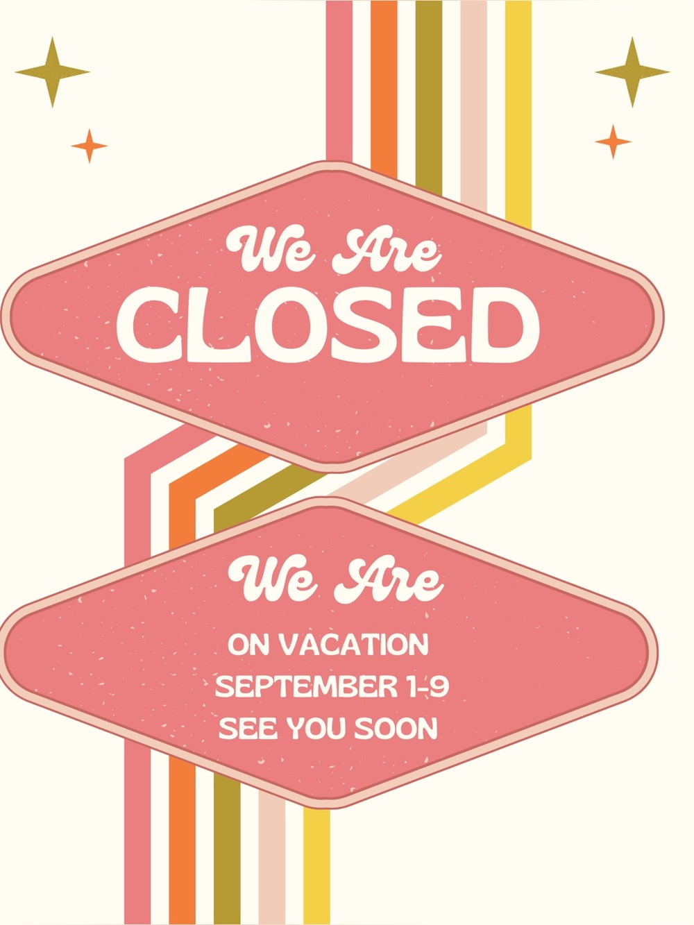 Closed for vacation